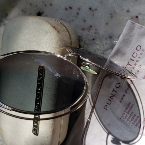 Chloe Women's CE114S CE/114/S 731 Gold/Grey Crystal Fashion Round Sunglasses - Picture 14 of 16